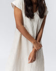 Linen Dress in Off White