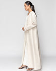 Linen Abaya in Beige