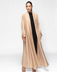 Flowy Caramel Abaya