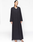 Textured Abaya in Black