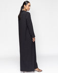 Textured Abaya in Black