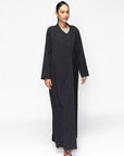 Textured Abaya in Black