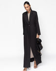 Suit Abaya in Black Tencel Twill