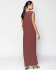 Pleated Dress in Sienna