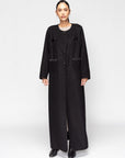 Elegant Winter Abaya in Black