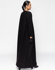 Elegant Winter Abaya in Black