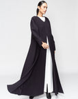 Warm Layer Abaya in Charcoal Gray