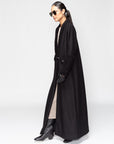 Winter Abaya Jacket Style with Fur Details