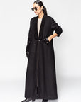 Winter Abaya Jacket Style with Fur Details