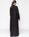 Winter Abaya Jacket Style with Fur Details