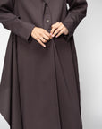 Overlap Abaya in Brown