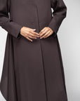 Overlap Abaya in Brown