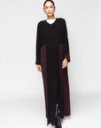 Warm Layer Abaya in Black Brown