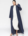 Tencel Twill Abaya in Blue