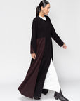 Warm Layer Abaya in Black Brown