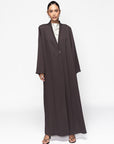 Tencel Twill Abaya in Brown