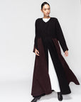 Warm Layer Abaya in Black Brown