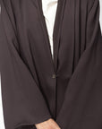 Tencel Twill Abaya in Brown