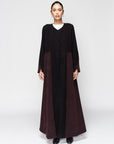 Warm Layer Abaya in Black Brown