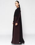 Warm Layer Abaya in Black Brown