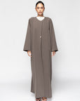 Textured Olive Green Abaya