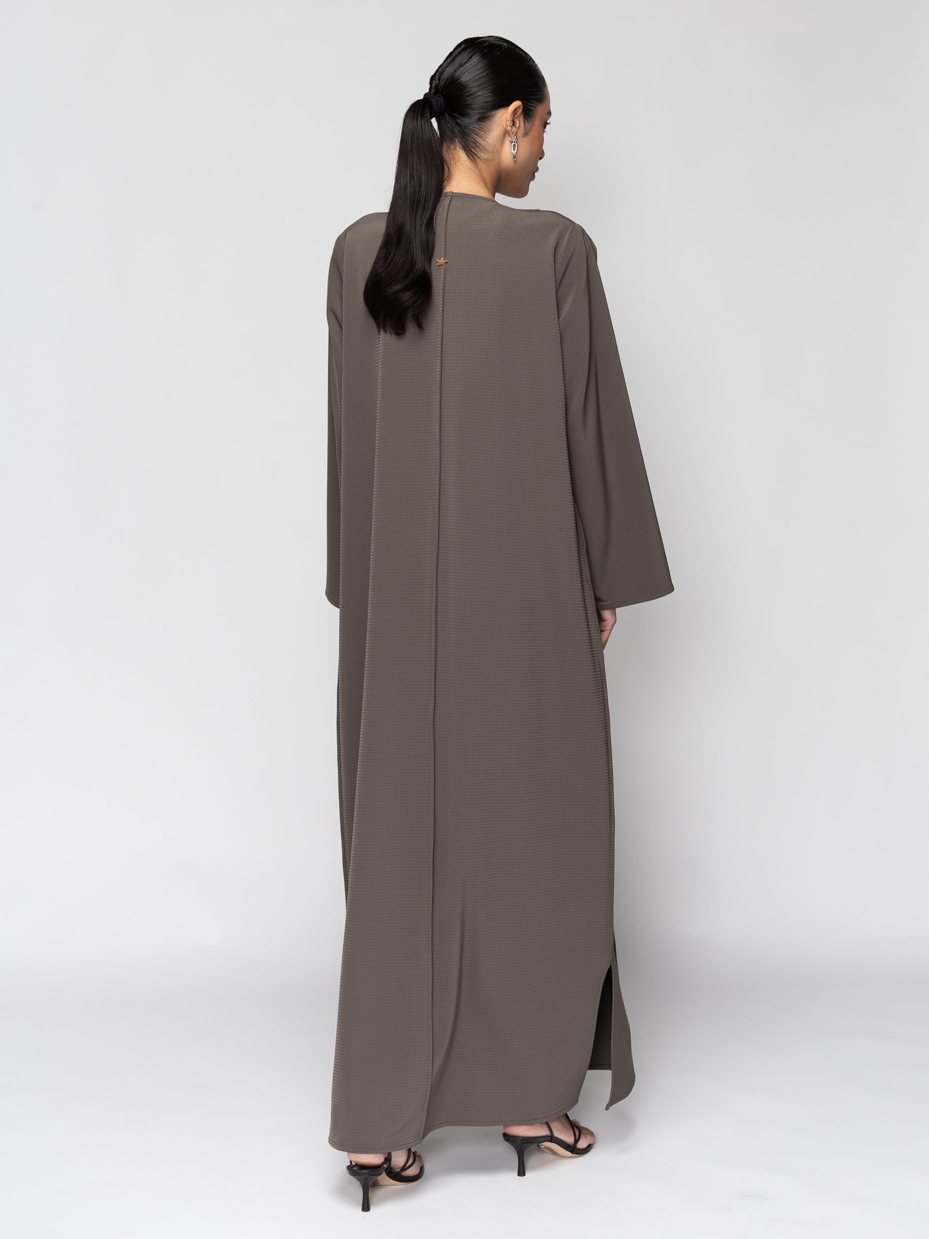 Textured Olive Green Abaya