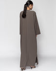 Textured Olive Green Abaya