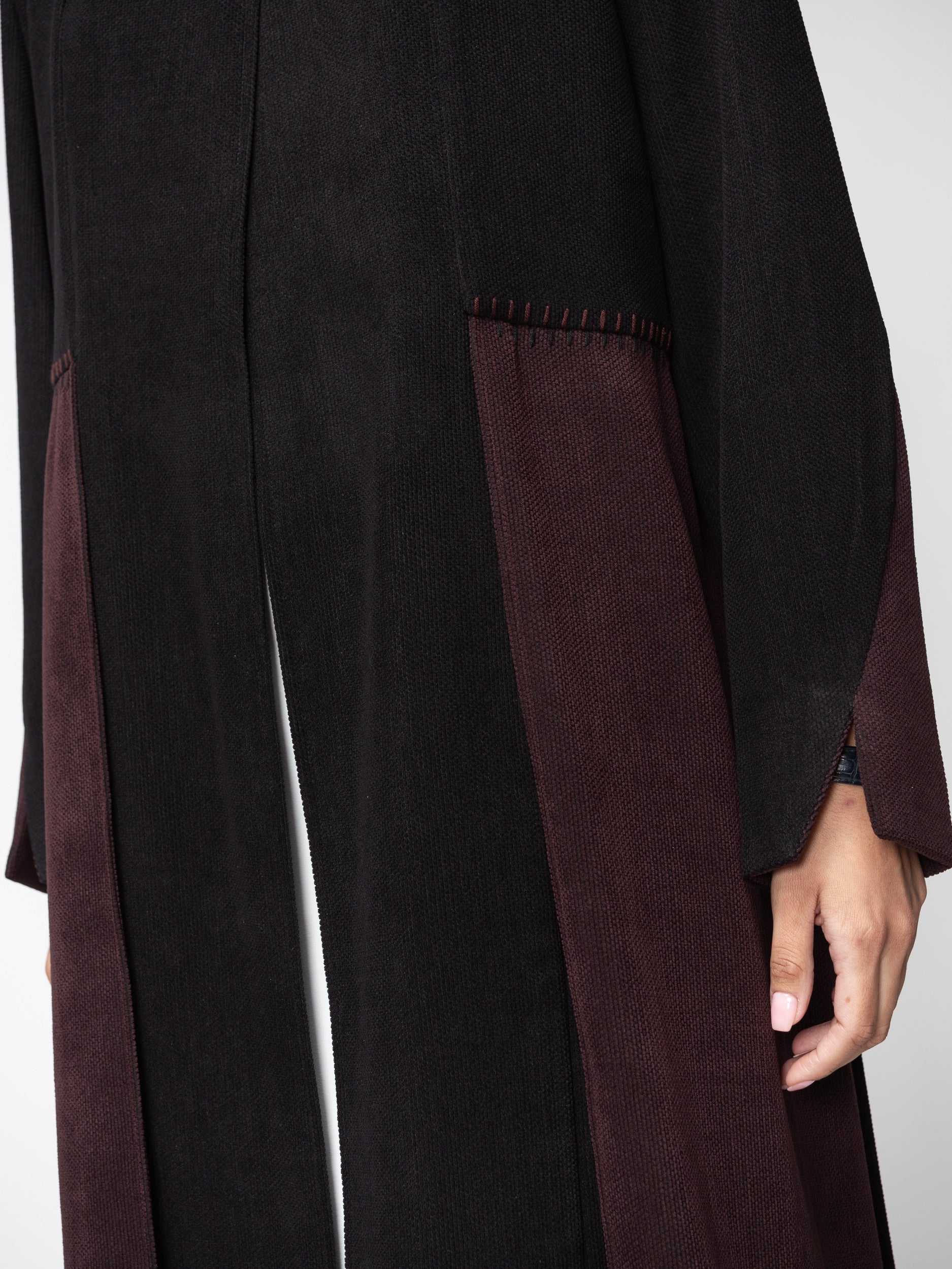 Warm Layer Abaya in Black Brown