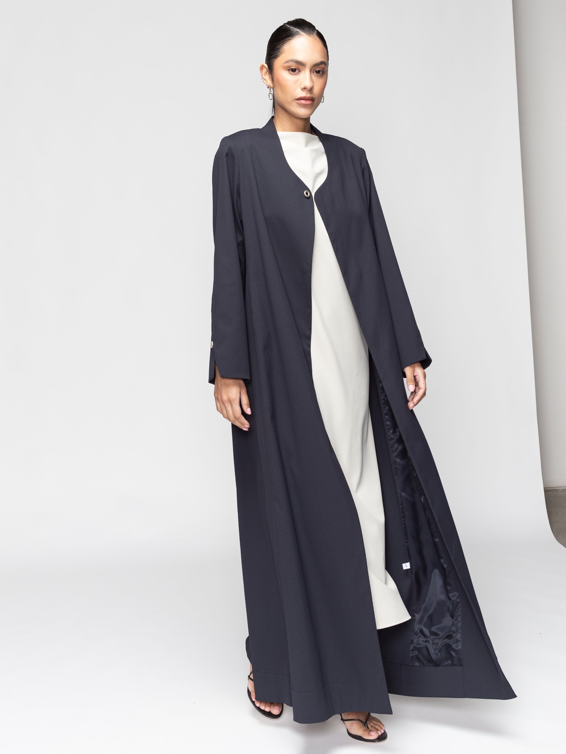 Textured Olive Green Abaya