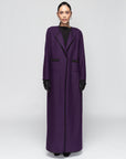 Elegant Winter Abaya in Purple