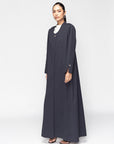 Textured Olive Green Abaya