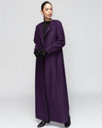 Elegant Winter Abaya in Purple