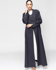 Textured Olive Green Abaya