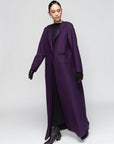 Elegant Winter Abaya in Purple