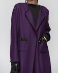 Elegant Winter Abaya in Purple