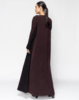 Warm Layer Abaya in Brown Black