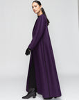 Elegant Winter Abaya in Purple