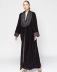 Velvet Abaya in Black