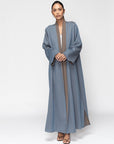 The Reversible Abaya in Blue-Brown