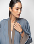 The Reversible Abaya in Blue-Brown