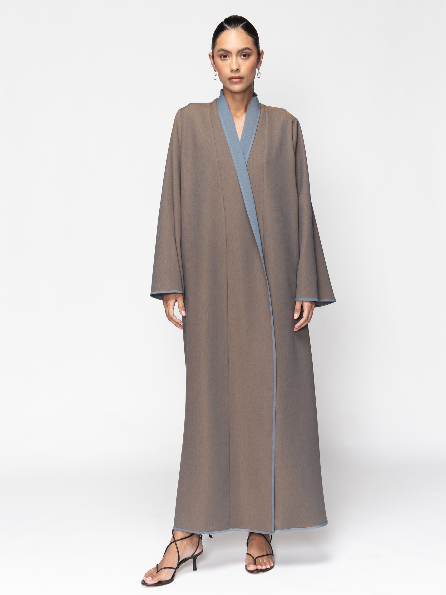 The Reversible Abaya in Blue-Brown