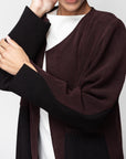 Warm Layer Abaya in Brown Black