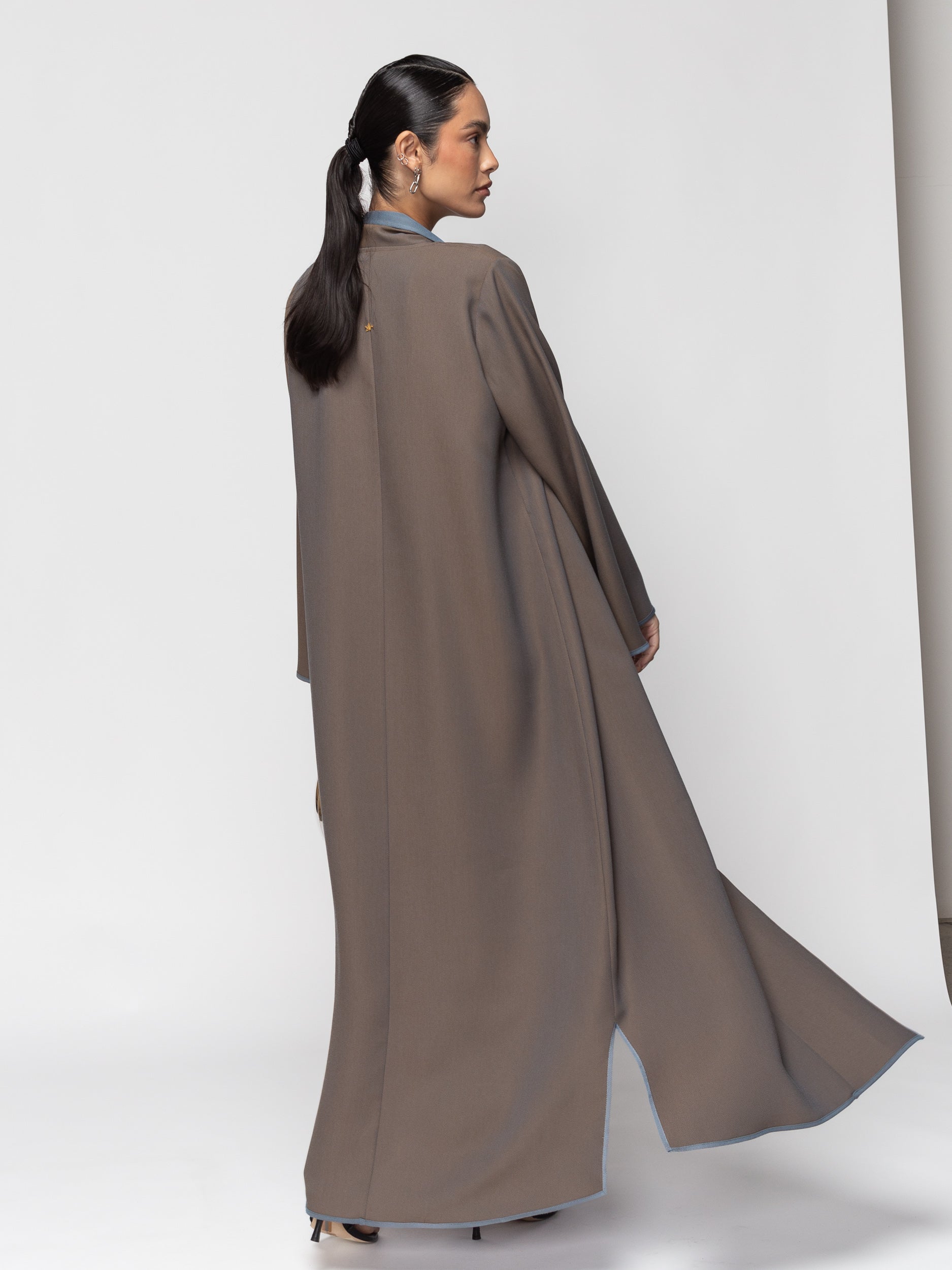 The Reversible Abaya in Blue-Brown