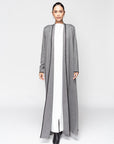 Reversible Jersey Abaya in Gray