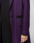 Elegant Winter Abaya in Purple