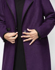 Elegant Winter Abaya in Purple