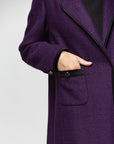 Elegant Winter Abaya in Purple