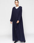 Warm Layer Abaya in Navy Blue