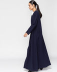 Warm Layer Abaya in Navy Blue