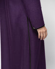 Elegant Winter Abaya in Purple